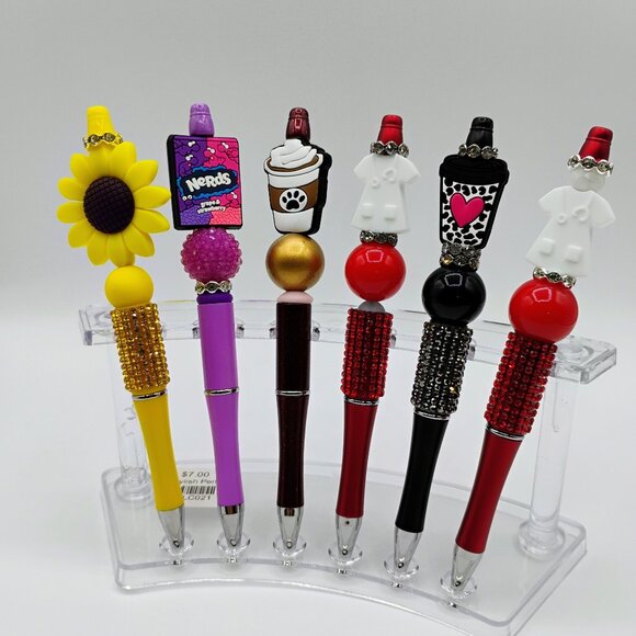 6 beaded pens lot - new condition - Picture 1 of 2